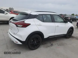 2024 Nissan Kicks SR with VIN 3N1CP5DV2RL490973, listed as a Copart auction lot 50377055 with 3,408 mi miles and Salvage Title. Bid and sale history available at DreamBid. Image 3.