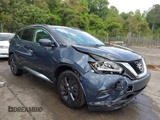2018 Nissan Murano S z VIN 5N1AZ2MG1JN110987, wystawiony jako IAAI lot #42279716 z przebiegiem 81 947 mil mil oraz . Historia ofert i sprzedaży dostępna na DreamBid. Obrazek 1.