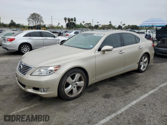 2011 Lexus LS 460 z VIN JTHBL5EF3B5104786, wystawiony jako Copart lot #51985255 z przebiegiem 50 005 mil mil oraz Szkoda całkowita • Salvage title. Historia ofert i sprzedaży dostępna na DreamBid. Obrazek 1.