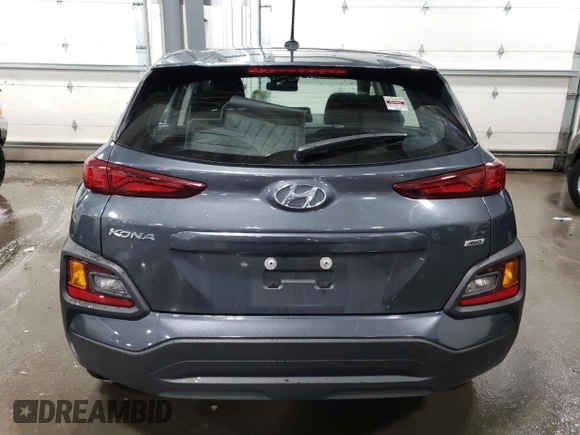 2020 Hyundai Kona SE with VIN KM8K1CAA0LU438041, listed as a Copart auction lot 37193543 with 38,974 mi miles. Bid and sale history available at carsss.com. Image 6.