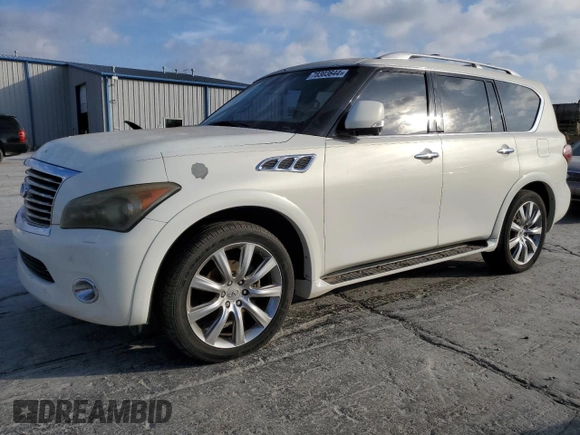 2012 Infiniti QX56 7-passenger with VIN JN8AZ2NF6C9518511, listed as a Copart auction lot 78303644 with 206,019 mi miles and Clean Title. Bid and sale history available at carsss.com. Image 1.