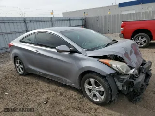 2013 Hyundai Elantra Coupe GS with VIN KMHDH6AEXDU005465, listed as a Copart auction lot 78334024 with 0 mi miles and Salvage Title. Bid and sale history available at carsss.com. Image 4.