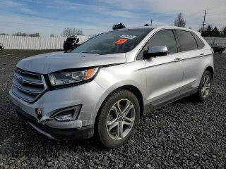 2016 Ford Edge Titanium with VIN 2FMPK4K92GBB06627, listed as a Copart auction lot 47060955 with 161,395 mi miles and Salvage Title. Bid and sale history available at carsss.com. Image 1.