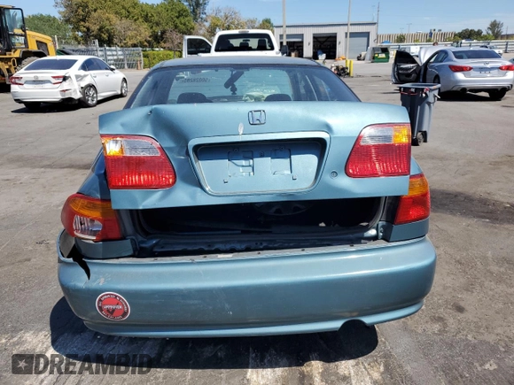 2000 Honda Civic VP z VIN 2HGEJ6613YH558116, wystawiony jako Copart lot #50028285 z przebiegiem 138 436 mil mil oraz Szkoda całkowita • Salvage title. Historia ofert i sprzedaży dostępna na DreamBid. Obrazek 6.