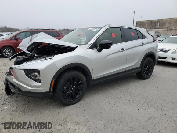 2024 Mitsubishi Eclipse Cross LE z VIN JA4ATVAA0RZ001751, wystawiony jako Copart lot #45748665 z przebiegiem 56 751 mil mil oraz Szkoda całkowita • Salvage title. Historia ofert i sprzedaży dostępna na DreamBid. Obrazek 1.