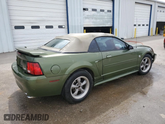 2004 Ford Mustang Deluxe with VIN 1FAFP44694F133635, listed as a Copart auction lot 50216915 with 0 mi miles and Salvage Title. Bid and sale history available at carsss.com. Image 3.
