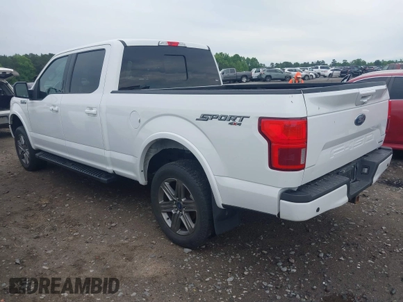 2020 Ford F-150 XL with VIN 1FTFW1E4XLFA55356, listed as a IAAI auction lot 42225427 with 56,865 mi miles and . Bid and sale history available at DreamBid. Image 3.