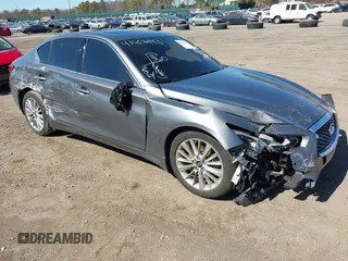 2021 Infiniti Q50 Luxe z VIN JN1EV7BR5MM751785, wystawiony jako IAAI lot #41817093 z przebiegiem 48 331 mil mil oraz . Historia ofert i sprzedaży dostępna na DreamBid. Obrazek 1.