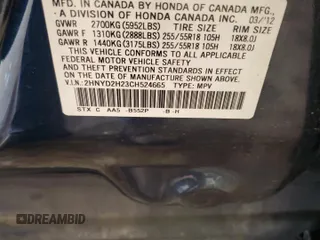 2012 Acura MDX z VIN 2HNYD2H23CH524665, wystawiony jako Copart lot #54745455 z przebiegiem 122 992 mil mil oraz Szkoda całkowita • Salvage title. Historia ofert i sprzedaży dostępna na DreamBid. Obrazek 14.
