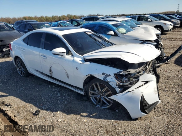 2017 Lexus IS 300 with VIN JTHCM1D28H5015104, listed as a Copart auction lot 88602505 with Not provided miles and Non repairable. Bid and sale history available at DreamBid. Image 4.