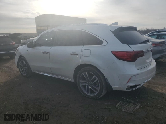 2018 Acura MDX Sport Hybrid w/Advance Pkg with VIN 5J8YD7H74JL001297, listed as a Copart auction lot 40394984 with 94,372 mi miles. Bid and sale history available at carsss.com. Image 2.