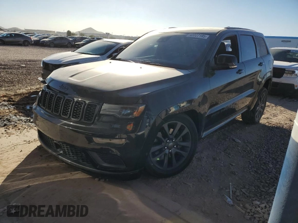 2018 Jeep Grand Cherokee Overland with VIN 1C4RJFCM0JC374114, listed as a Copart auction lot 42227195 with 44,268 mi miles and Salvage title. Bid and sale history available at DreamBid. Image 1.
