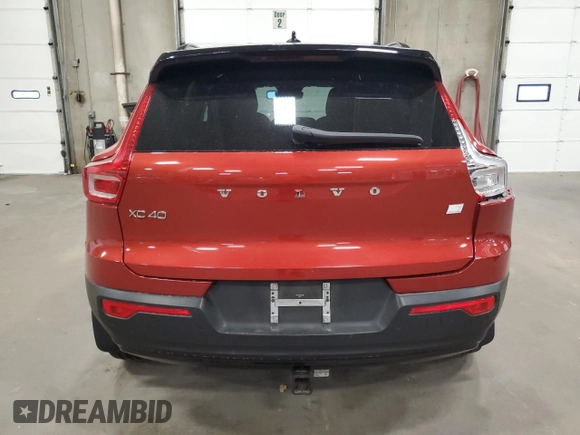 2021 Volvo XC40 with VIN YV4ED3UR8M2529871, listed as a Copart auction lot 57584345 with 35,609 mi miles and Salvage title. Bid and sale history available at DreamBid. Image 6.