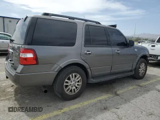 2014 Ford Expedition King Ranch with VIN 1FMJU1J58EEF44468, listed as a Copart auction lot 56375275 with 214,801 mi miles and Salvage title. Bid and sale history available at DreamBid. Image 3.