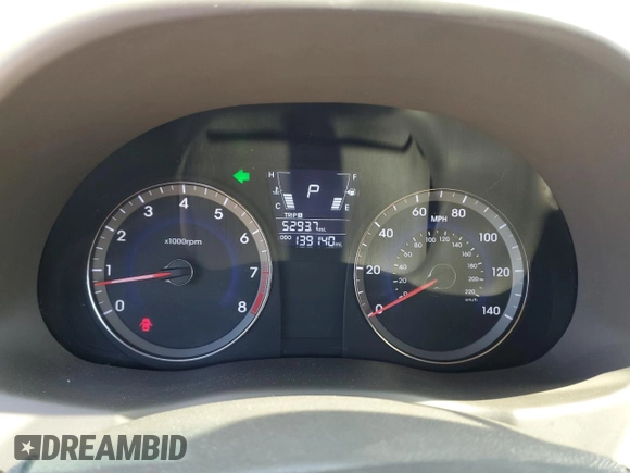 2013 Hyundai Accent GLS with VIN KMHCU4AE4DU316336, listed as a Copart auction lot 53473585 with 139,140 mi miles and Salvage Title. Bid and sale history available at carsss.com. Image 9.