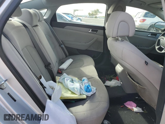 2017 Hyundai Sonata 2.4L with VIN 5NPE24AF4HH572164, listed as a Copart auction lot 50996045 with 99,418 mi miles and Salvage Title. Bid and sale history available at carsss.com. Image 10.