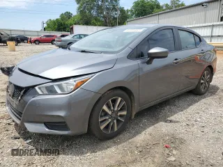 2021 Nissan Versa SV with VIN 3N1CN8EV3ML880947, listed as a Copart auction lot 60303965 with 98,646 mi miles and Salvage title. Bid and sale history available at DreamBid. Image 1.