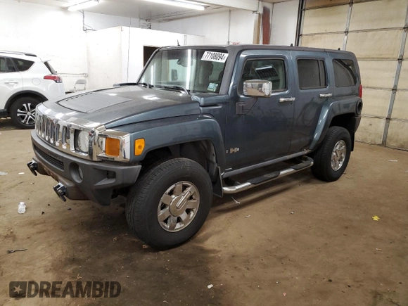 2006 Hummer H3 with VIN 5GTDN136268196079, listed as a Copart auction lot 77108094 with 114,255 mi miles and Clean Title. Bid and sale history available at carsss.com. Image 1.