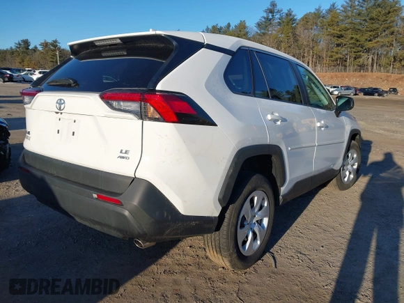 2024 Toyota RAV4 LE with VIN 2T3F1RFV9RC395174, listed as a IAAI auction lot 41740425 with 11,706 mi miles. Bid and sale history available at carsss.com. Image 4.