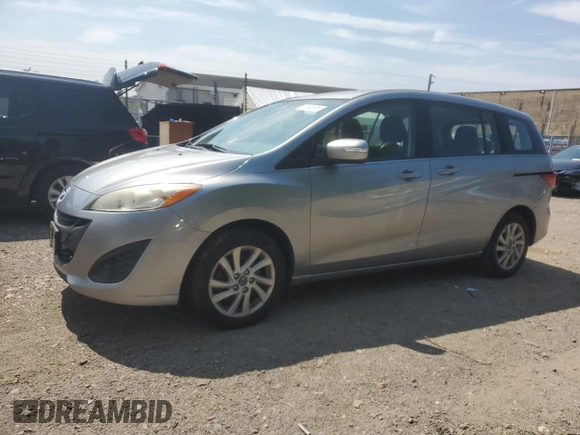 2013 Mazda 5 Sport with VIN JM1CW2BL8D0156162, listed as a Copart auction lot 62848615 with 160,822 mi miles and Salvage title. Bid and sale history available at DreamBid. Image 1.