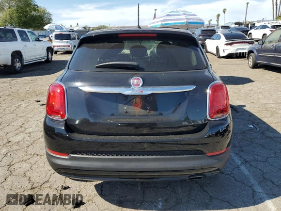 2018 FIAT 500X Lounge with VIN ZFBCFXDB4JP655869, listed as a Copart auction lot 45968085 with 56,279 mi miles and Salvage title. Bid and sale history available at DreamBid. Image 6.