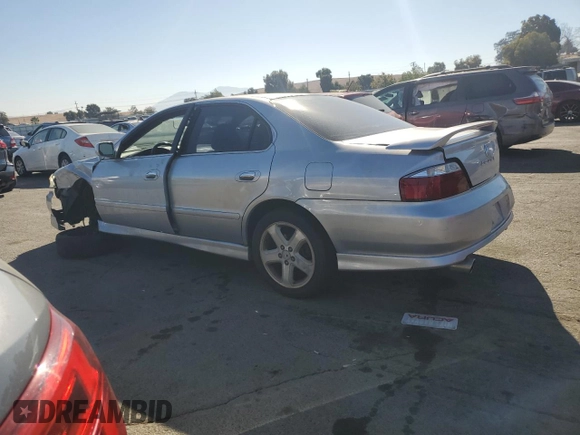 2002 Acura TL Type S w/Navigation with VIN 19UUA56962A042978, listed as a Copart auction lot 77483324 with 132,734 mi miles and Salvage Title. Bid and sale history available at carsss.com. Image 2.
