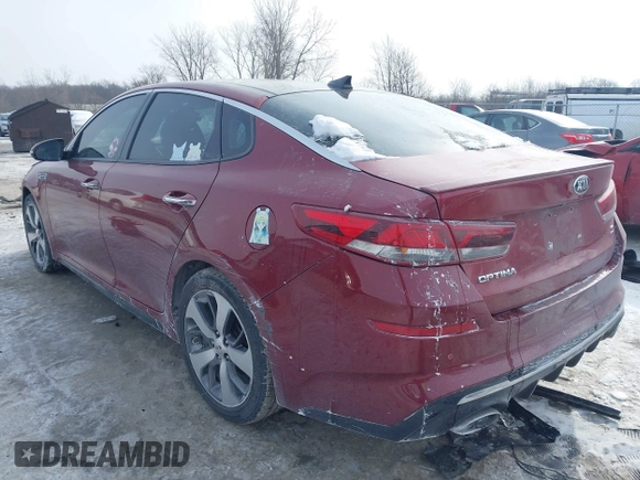 2019 Kia Optima LX with VIN 5XXGT4L31KG349821, listed as a IAAI auction lot 41366118 with 94,181 mi miles. Bid and sale history available at carsss.com. Image 3.