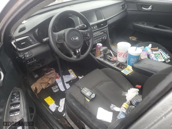 2018 Kia Optima LX with VIN 5XXGT4L33JG221093, listed as a Copart auction lot 83897384 with 82,165 mi miles and Salvage Title. Bid and sale history available at carsss.com. Image 8.