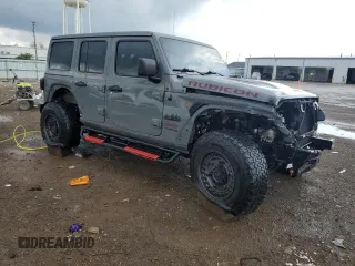 2020 Jeep Wrangler Unlimited Rubicon с VIN 1C4HJXFNXLW131160, выставлен на аукционе Copart как лот 54761455 с пробегом 85 225 миль миль и Списание • Salvage title. История ставок и продаж доступна на DreamBid. Изображение 4.