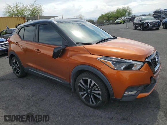2019 Nissan Kicks SR with VIN 3N1CP5CU3KL562052, listed as a Copart auction lot 53169145 with 66,770 mi miles and Salvage Title. Bid and sale history available at carsss.com. Image 4.