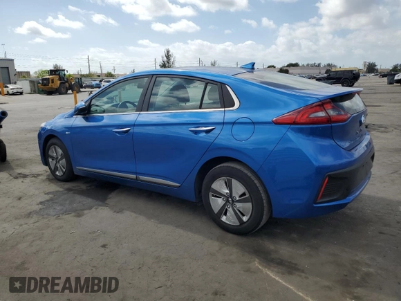 2017 Hyundai Ioniq Limited with VIN KMHC85LCXHU027621, listed as a Copart auction lot 54475795 with 125,470 mi miles and Salvage Title. Bid and sale history available at DreamBid. Image 2.