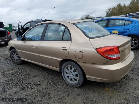 2005 Kia Rio with VIN KNADC125256398384, listed as a Copart auction lot 73652324 with 129,624 mi miles and Clean Title. Bid and sale history available at carsss.com. Image 2.