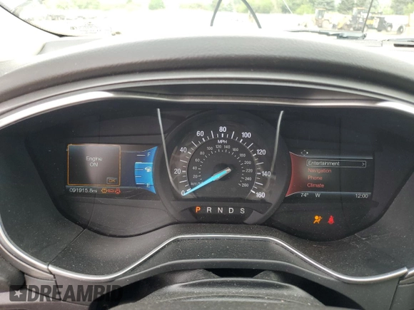 2016 Ford Fusion Titanium with VIN 3FA6P0K96GR317413, listed as a Copart auction lot 61256585 with 91,915 mi miles and Salvage title. Bid and sale history available at DreamBid. Image 9.