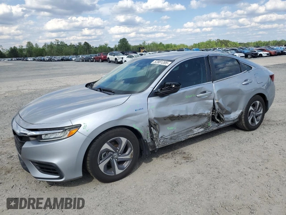 2019 Honda Insight EX z VIN 19XZE4F5XKE018339, wystawiony jako Copart lot #52881205 z przebiegiem 64 013 mil mil oraz Szkoda całkowita • Salvage title. Historia ofert i sprzedaży dostępna na DreamBid. Obrazek 1.