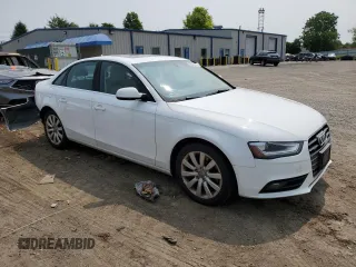 2013 Audi A4 Premium with VIN WAUBFAFL9DA059267, listed as a Copart auction lot 60437425 with 84,409 mi miles and Salvage title. Bid and sale history available at DreamBid. Image 4.