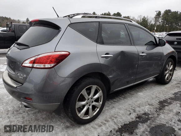 2013 Nissan Murano SV with VIN JN8AZ1MW7DW312161, listed as a Copart auction lot 43548415 with 89,304 mi miles and Salvage Title. Bid and sale history available at carsss.com. Image 3.
