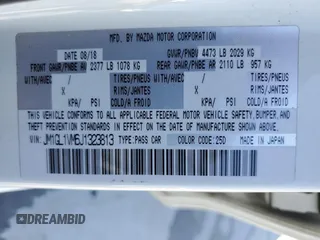 2018 Mazda 6 Touring with VIN JM1GL1VM6J1323813, listed as a Copart auction lot 48699215 with 154,341 mi miles and Salvage Title. Bid and sale history available at DreamBid. Image 13.