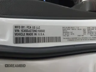2022 Dodge Durango R/T with VIN 1C4SDJCT3NC156502, listed as a IAAI auction lot 41672093 with 16,853 mi miles and . Bid and sale history available at DreamBid. Image 9.