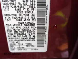 2012 Nissan Rogue SL with VIN JN8AS5MT5CW299068, listed as a Copart auction lot 46318075 with 210,594 mi miles and Salvage Title. Bid and sale history available at DreamBid. Image 12.