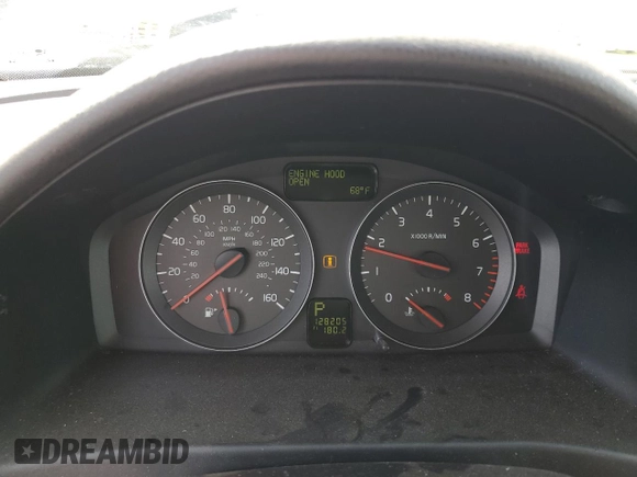 2008 Volvo S40 2.4L with VIN YV1MS390482379790, listed as a Copart auction lot 49853275 with 128,205 mi miles and Salvage Title. Bid and sale history available at carsss.com. Image 9.
