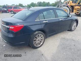 2012 Chrysler 200 Limited with VIN 1C3CCBCB3CN307591, listed as a IAAI auction lot 41970488 with 187,246 mi miles. Bid and sale history available at carsss.com. Image 4.