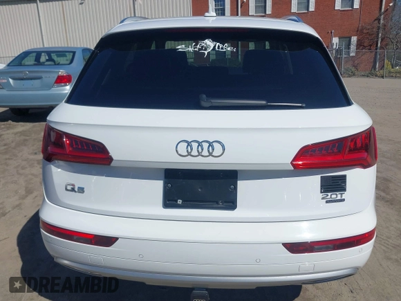 2018 Audi Q5 Premium Plus with VIN WA1BNAFY2J2082584, listed as a IAAI auction lot 41794887 with 53,877 mi miles. Bid and sale history available at carsss.com. Image 16.