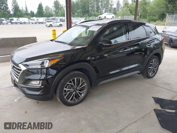 2021 Hyundai Tucson Limited with VIN KM8J3CAL1MU283119, listed as a IAAI auction lot 42479059 with 50,026 mi miles and . Bid and sale history available at DreamBid. Image 2.