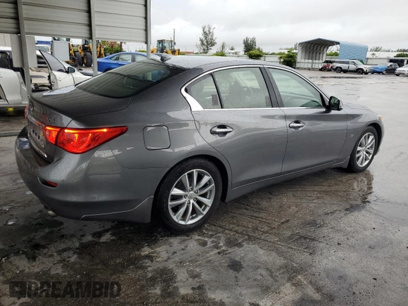 2017 Infiniti Q50 Signature Edition z VIN JN1EV7AR0HM834855, wystawiony jako Copart lot #59423175 z przebiegiem 66 256 mil mil oraz Szkoda całkowita • Salvage title. Historia ofert i sprzedaży dostępna na DreamBid. Obrazek 3.