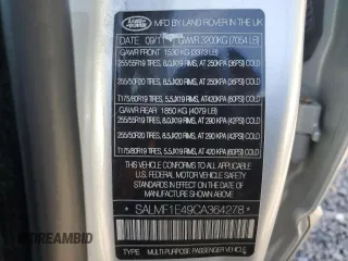 2012 Land Rover Range Rover SC с VIN SALMF1E49CA364278, выставлен на аукционе Copart как лот 49981795 с пробегом 92 086 миль миль и Чистый • Clean title. История ставок и продаж доступна на DreamBid. Изображение 13.
