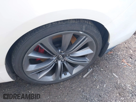 2022 Infiniti Q60 Red Sport 400 with VIN JN1FV7LL9NM680171, listed as a IAAI auction lot 42356846 with 36,248 mi miles and . Bid and sale history available at DreamBid. Image 12.