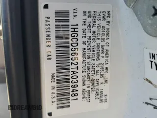 1996 Honda Accord EX with VIN 1HGCD5652TA039481, listed as a Copart auction lot 69488504 with 139,610 mi miles and Salvage Title. Bid and sale history available at carsss.com. Image 12.