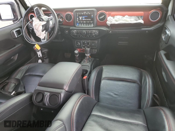 2023 Jeep Wrangler Rubicon with VIN 1C4HJXFG3PW691724, listed as a Copart auction lot 50985745 with 32,377 mi miles and Salvage title. Bid and sale history available at DreamBid. Image 8.
