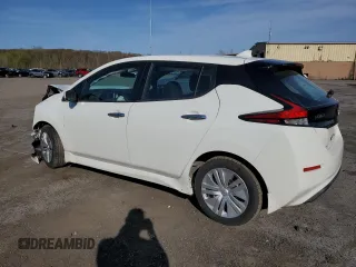 2023 Nissan LEAF S with VIN 1N4AZ1BV6PC553744, listed as a Copart auction lot 53261715 with 26,742 mi miles and Salvage Title. Bid and sale history available at DreamBid. Image 2.