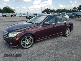 2009 Mercedes-Benz C 300 Sport with VIN WDDGF54X39R053551, listed as a Copart auction lot 62037465 with 175,372 mi miles and Salvage title. Bid and sale history available at DreamBid. Image 1.